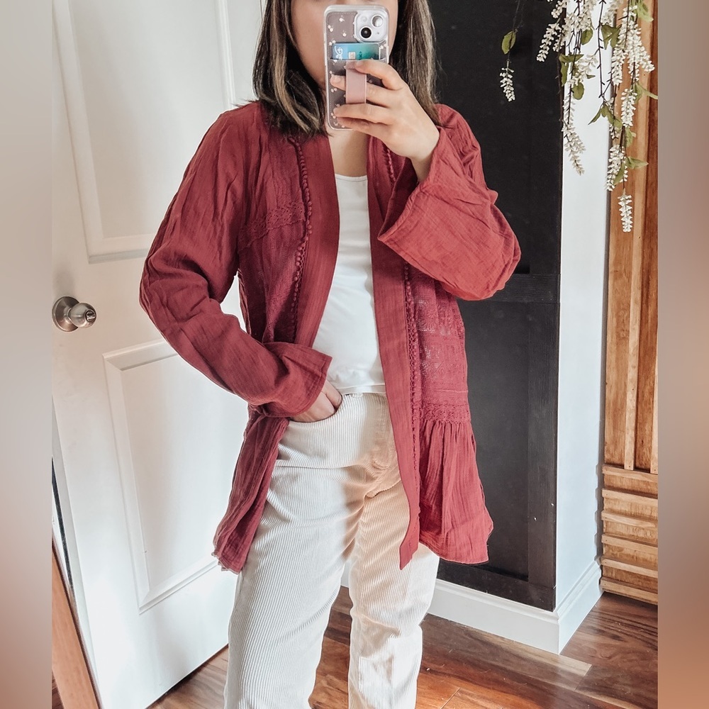 Magnolia Grace▪️Stich Fix Cotton Crochet‎ Cardigan